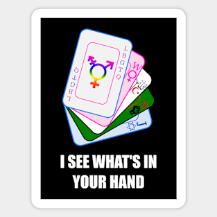 I See What's In Your Hand - Baiting Cards Magnet